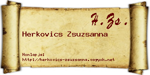 Herkovics Zsuzsanna névjegykártya